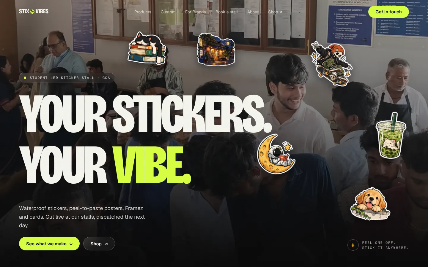 Stix N Vibes home page